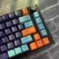 Purple Night 104+69 Cherry Profile ABS Doubleshot Keycaps Set for Cherry MX Mechanical Gaming Keyboard